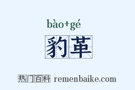 豹革是什么意思的图片